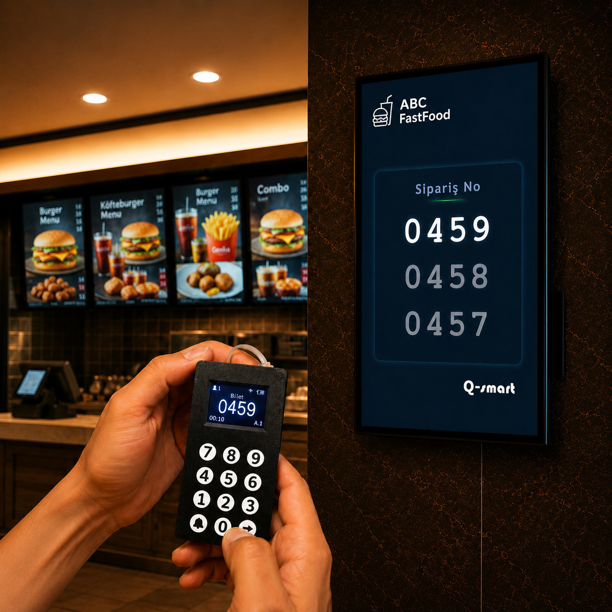 Q-smart Node Pro müşteri çağrı sistemi