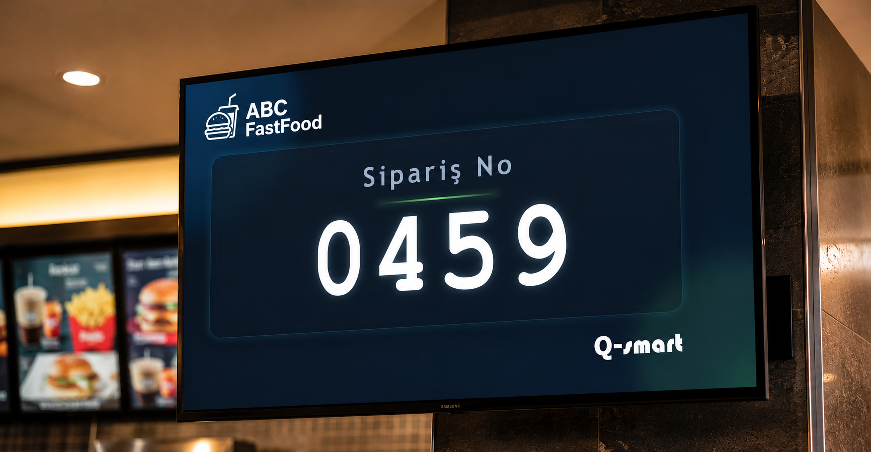 Node Pro sipariş çağrı sistemi LED ve TV ekran destekli
